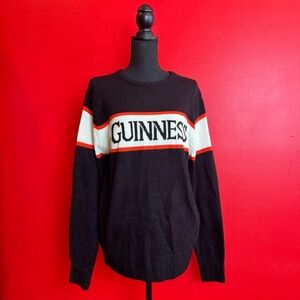 Guinness Black and White Crewneck Sweater